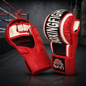 Gants de sparring MMA personnalisés de qualité supérieure avec protection professionnelle en cuir synthétique pour le grappling et la compétition - Product Image 3