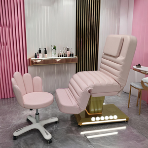 Modern Salon Beauty Extended Facial Spa <b>Chair</b> Electric Massage Beauty Bed for Hotel & Gym Use PU Leather <b>Foldable</b> - Product Image 3
