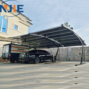 Vente en gros de garages carport en porte-à-faux en aluminium 20x20ft de haute qualité personnalisés simples pour 2 voitures nature pratique parking - Product Image 6