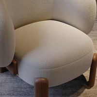 Fauteuil de salon et salle à manger moderne, écologique, anti-statique, en tissu respirant, avec pieds robustes en bois de frêne, facile à nettoyer – Meilleures ventes