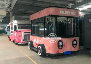 Autobús de camión de comida móvil eléctrico moderno con helado y venta de aperitivos para perros calientes Servicio de comida rápida Construcción de acero inoxidable - Product Image 3