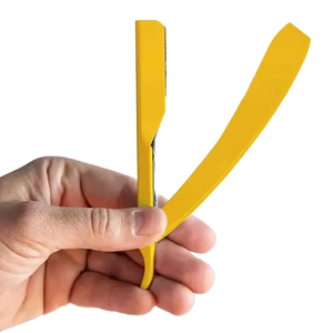 Mejor Maquinilla de Afeitar de Seguridad Recta de Una Sola Hoja de Plástico y Acero Inoxidable para Hombres, Ideal para Salones y Barberías - Product Image 1