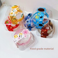 Boîtes à gâteaux miniatures jetables en gros, contenants d'emballage en plastique pour desserts, pour tiramisu, mousse, pâtisserie multicouche