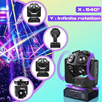 Luces de DJ Profesionales 12 Piezas 10W RGBW 4 en 1 Bola de Discoteca de Luz Móvil para Fiesta de Discoteca, Club, Bar, Espectáculo de DJ