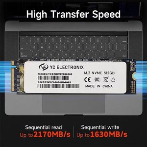 1TB NVMe SSD ฮาร์ดไดรฟ์สำหรับแล็ปท็อป250GB/500GB/1TB 2280 M.2 SSD ภายในที่มีพอร์ตการขยายตัว SATA สำหรับเดสก์ท็อป - Product Image 6