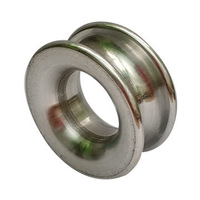 Service de fraisage CNC sur mesure, anneau à faible friction en aluminium, poulie de guidage en aluminium pour équipement de guidage de cordes