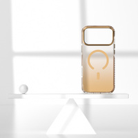 JOYPORODO B002 Étui de téléphone portable de luxe antichoc à dégradé de couleurs pour iPhone 13 14 15 16 17 18 Pro Max Étui magnétique transparent