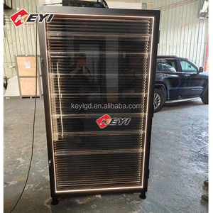 Exhibidor de Pared Metálico Negro para Tarjetas Coleccionables, con Iluminación LED y Cerradura, para Tiendas de TCG - Product Image 4