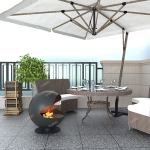 Caminetto a <span class=keywords><strong>Bioetanolo</strong></span> Moderno Stile Francese Personalizzato, Riscaldatore a Fiamma Reale, Pezzo d'Arte in Metallo per Ville all'Aperto - Product Image 4