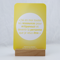 Inspiration Mindfulness Challenge Cartes à jouer Deck Mantras d'affirmation en papier pour outils de méditation et grandes affirmations