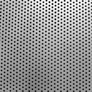 Mild Steel Material No Finish Perforated Mesh Plate 12.7mm Staggered Centers For Decorative Architecture