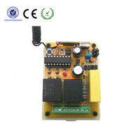 YET402PC 220V Récepteur sans fil à deux canaux et ensemble de télécommande 433/315mhz Alarmes Portes Télécommande RF