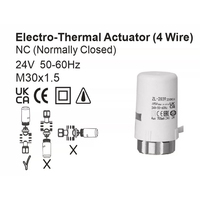 Actionneur thermique électrique thermostatique anti-inflammable 230V pour système de chauffage au sol à eau, contrôlé par PC