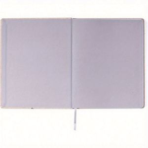 Large Plain Linen Cover Writing Journal 256 Ruled Cream Pages Ribbon <b>Bookmark</b> Lay Flat Desk Size Lined Notebook Made Guangdong - Product Image 4