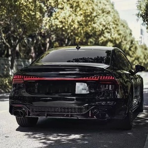 2019-2024 kit de carrocería <span class=keywords><strong>RS7</strong></span> difusor trasero de fibra de carbono negro para <span class=keywords><strong>Audi</strong></span> A7 <span class=keywords><strong>C8</strong></span> actualización a <span class=keywords><strong>RS7</strong></span> alerón trasero con tubo de cola - Product Image 4