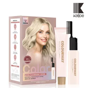 COLOURWAY Professional Handle Dyeing and Hair Caring 2-in-1 Double Colors Cream Home Use Personal Hair Dyes And Hair Color