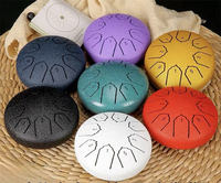 Wholesale Price 4 Inch 8 Tone Hand Drum Musical Instrument Steel Tongue Drum for Kids and Adults