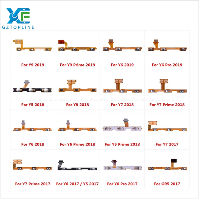 Factory Price Original Power on Off Button and Volume Port Flex Cable Phone Parts 9X PRO for Honor for huawei All Models