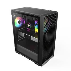 JNP Boîtier d'ordinateur de bureau Atx en verre trempé personnalisé d'usine Boîtier de jeu Mid Tower OEM Ventilateur de refroidissement pour refroidisseur de <span class=keywords><strong>PC</strong></span> - Product Image 5