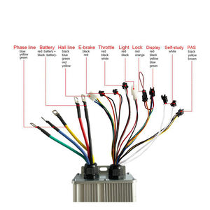 Venta al por mayor rueda trasera SW900 LCD 47PDD 20X V12 20-29 pulgadas MTX bicicleta eléctrica E Bike Hub Motor 52V 2KW EBike Kit de conversión - Product Image 4
