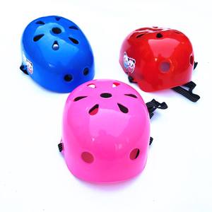 หมวกกันน็อคสำหรับเด็กดอกพลัมเล็กสีแดงสีฟ้าสีชมพูช่องระบายอากาศแบบระบายอากาศได้ 16-20 สำหรับเด็กหมวกกันน็อคกีฬาป้องกัน - Product Image 2