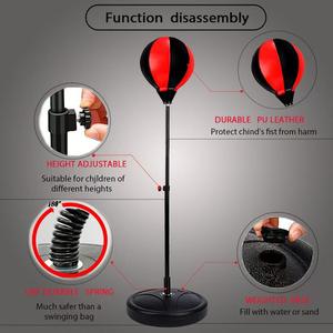 Saco de Boxeo con Soporte, Altura Ajustable, para Adolescentes y Adultos, Entrenamiento de Coordinación Mano-Ojo, Alivio del Estrés - Product Image 5