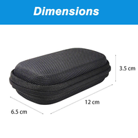 Étui EVA personnalisé pour écouteurs et câbles, étanche, portable, mini pochette rigide, organiseur d'écouteurs filaires