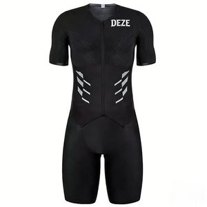 Roupa de Ciclismo e Triatlo Masculina Personalizada com LOGO, Respirável, de Secagem Rápida, Compressão em Poliéster e Spandex, Design com Impressão Digital - Product Image 2