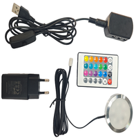 Lumière LED circulaire ultra-mince à montage en surface USB avec télécommande pour kit d'éclairage de cabinet Bambu Lab 001
