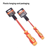 HARDEN EN60900 Kit obeng berlubang Multi terisolasi pegangan nyaman mata obeng VDE