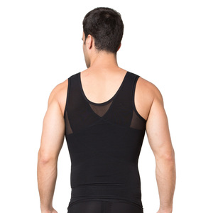 Men's Gynecomastia Vest Chest Binder Posture Corset Male Abdomen Trainer Belly Reduce Fat Slim Body Shaper Back <strong>Cross</strong> <strong>Tops</strong> - Product Image 6