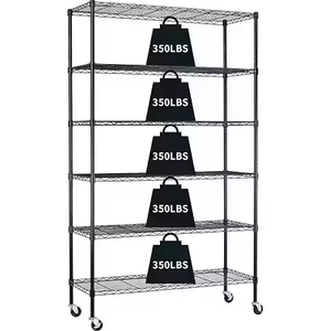 Estante de Cultivo de Hongos con Ruedas, Estante de Almacenamiento de Pantalla Plana Cromado, Equipo de Almacén, Estante de Cultivo de Hongos Resistente - Product Image 3