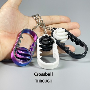 3D Printed Spiral 3D Structure Ornament Two-Color Toy Cross-Border Stress Relief <b>Fidget</b> Plastic Model - Product Image 3