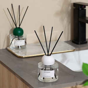 Diffuseur de bouteilles de parfum pour la maison, en verre rond, <span class=keywords><strong>mini</strong></span> diffuseur de roseaux, diffuseur de cadeau, bâton de roseaux pour l'hôtel, <span class=keywords><strong>2022</strong></span> - Product Image 3