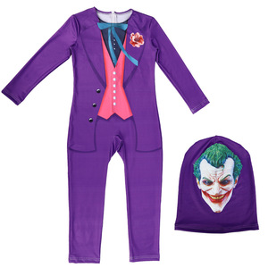 Disfraz de Dc Joker, traje morado con chaleco y pajarita para hombres y mujeres, juego de rol de Anime, primavera 2024 - Product Image 4