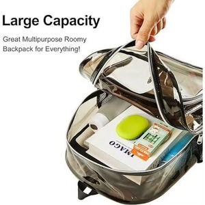 Échantillon gratuit : Sac à dos transparent robuste, grand sac à dos transparent, sac à dos transparent pour le collège, le travail, la sécurité, les voyages - Product Image 2