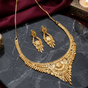 Wholesale 14K 18K 24K Gold Plated Forming Necklaces Set, Traditional Design Jewelry, Fashion Jewelry, Brass Gold Filled Jewelry. - Product Image 1