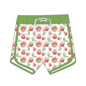 Shorts de Baño para Niños de Tela de Seda Láctea, Shorts de Playa con Cordón Ajustable y Estampado Personalizado para Niños - Product Image 3