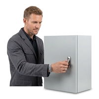 Armoire électrique extérieure IP65 en acier galvanisé thermolaqué, prix usine SH