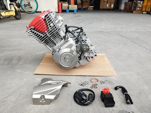 Moteur de moto OEM 300CC monocylindre 4 temps refroidi par huile, démarrage électrique, moteur vertical YTX300 pour assemblage de moto E - Product Image 3