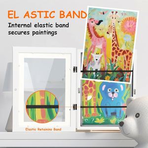 Kids Artwork Picture <b>Frame</b> Changeable MDF Wood Shatter Resistant Glass Customized Size 2023 New Kid Art <b>Frame</b> Children's Art - Product Image 4