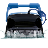 Aspirateur robotisé automatique pour piscine CC Plus Wi-Fi, nettoyage continu, sans recharge, avec brosse de nettoyage murale
