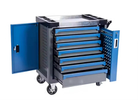 Juego de Herramientas de Acero Inoxidable de Alta Resistencia de 258 Piezas, Carro de Almacenamiento con 7 Cajones Ajustables y Ruedas para Taller, 84 cm, Personalizable