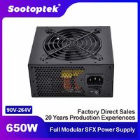 Sıcak satış tam Moduar ATX güç kaynağı 650W PSU için ince bilgisayar Pc durumda oyun 110V