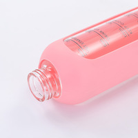 Nouvelle tasse en verre borosilicate de haute qualité 1000 ml/35,2 oz Grande capacité Parois épaissies Sans danger pour les aliments Portable en extérieur avec couvercle en bambou