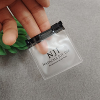 Petits Sacs Cadeau Givrés en Plastique Personnalisables pour Bijoux, Sachets Zippés en Gros avec Logos pour Boucles d'Oreilles