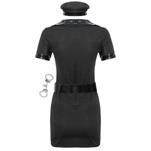 Costume da <span class=keywords><strong>Poliziotta</strong></span> per Festa di Halloween, Travestimento Femminile, Uniforme da Agente di Polizia, Tuta Sexy per Cosplay Adulti - Product Image 4