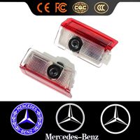 Projecteur de logo laser pour portière, lumière de bienvenue, effet ombre fantôme, 12V 5W pour Mercedes-Benz Classe E, Classe C, Classe S, E300L, GLC