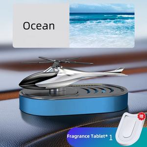 Parfum léger longue durée du fabricant, hélicoptère solaire, désodorisant pour voiture, ornement d'aromathérapie, placement élégant du tableau <span class=keywords><strong>de</strong></span> bord - Product Image 6