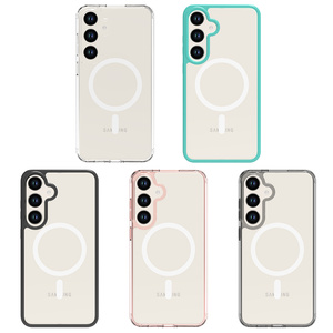 Coque de téléphone transparente avec chargeur magnétique sans fil de haute qualité pour Samsung Galaxy S22 S23 S24 S25 Plus ultra - Product Image 1
